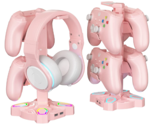 pink headphone stand