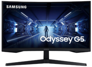 samsung odyssey g5 gaming monitors with speakers